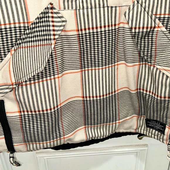 Burton AG Analog ATF Hooded Anorak Size L Snowboarding Fashion Houndstooth Plaid - Picture 6 of 6